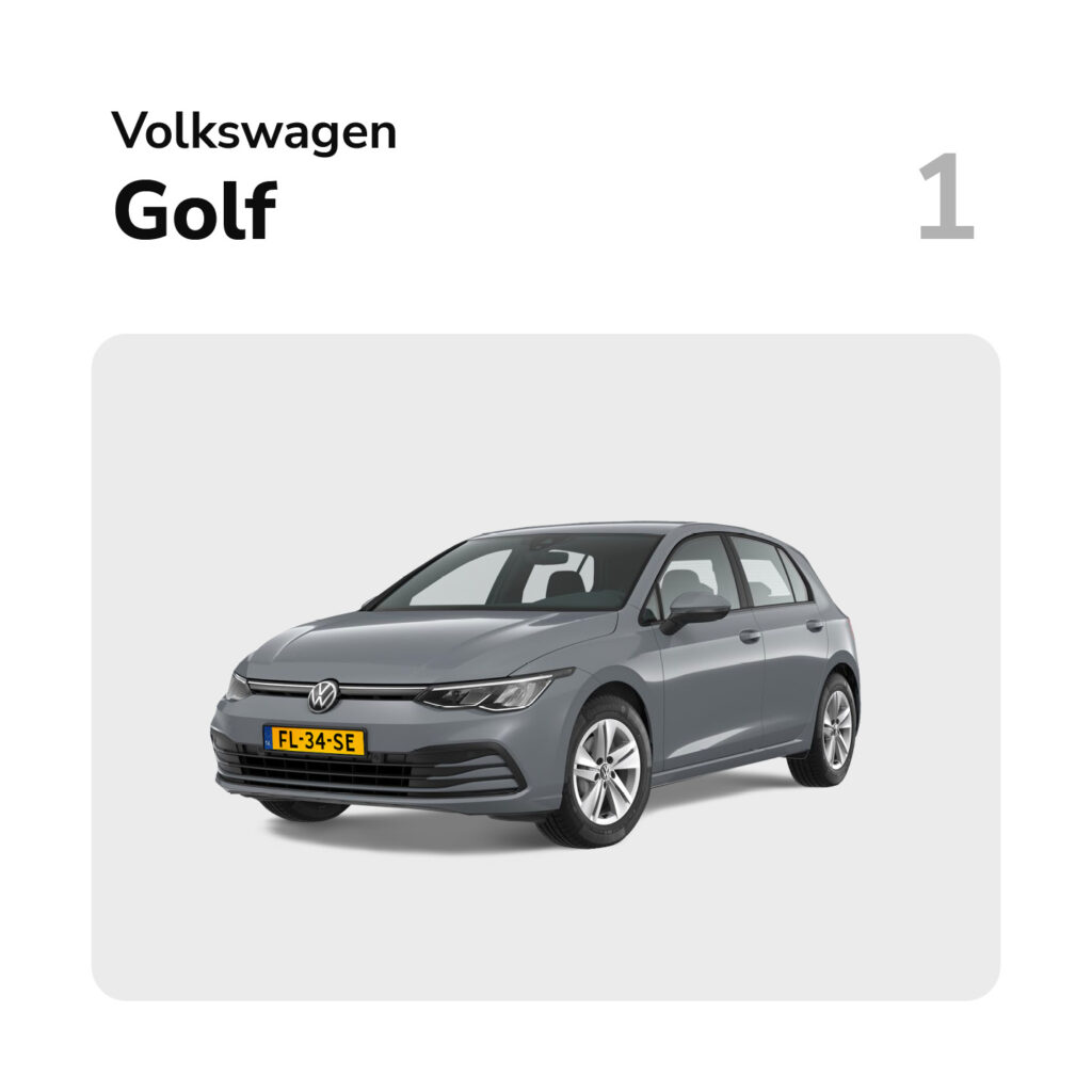 Top 20 Auto's van 2021 Volkswagen Golf | Financial Lease Partner