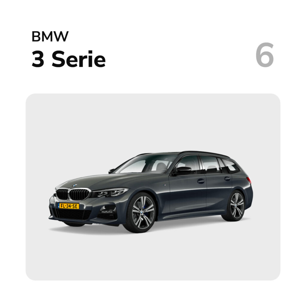 Top 20 Auto's van 2021 BMW 3 Serie | Financial Lease Partner