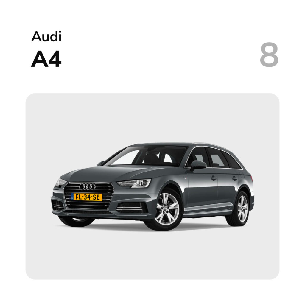 Top 20 Auto's van 2021 Audi A4 | Financial Lease Partner